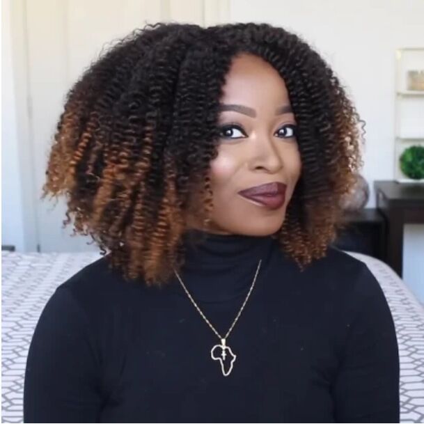 Wig short curly hair explosion head small curly wig wig Wig short curly hair explosion head small curly wig wig